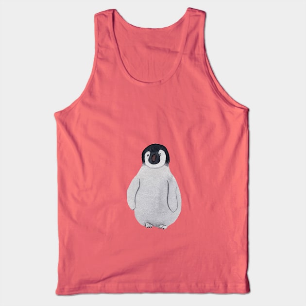 Baby Emperor Penguin Tank Top by Duck Cloud 9